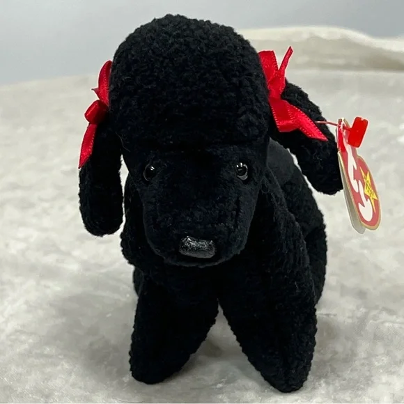 Ty Beanie Babies 1998 rare stamp 307 Poodle Pup Gigi stuffed animal plush toy - Picture 1 of 7